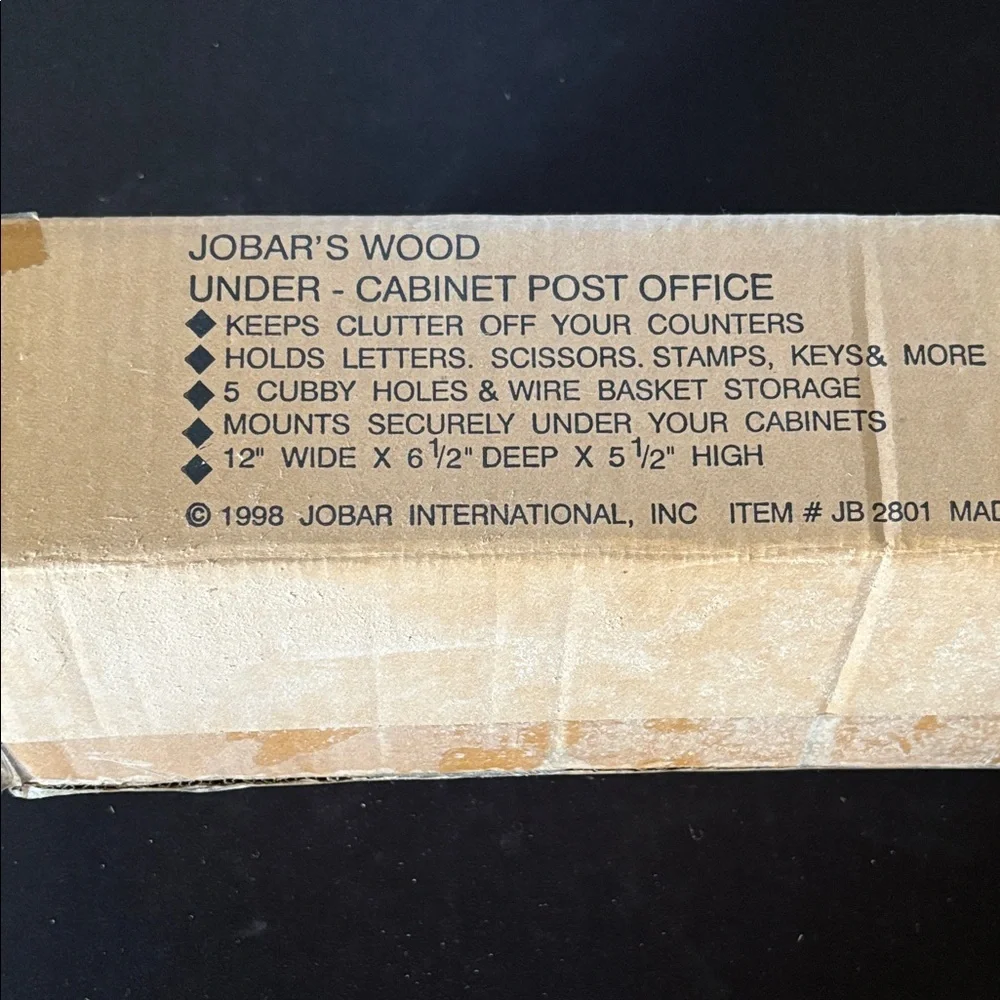 Under-Cabinet Post Office Organizer - Brown